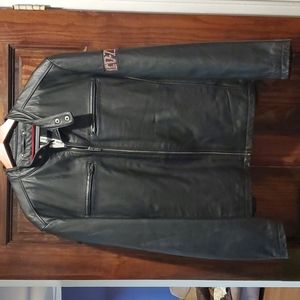 Lead Zeppelin Wilson leather rocks black jacket NWOT  XL